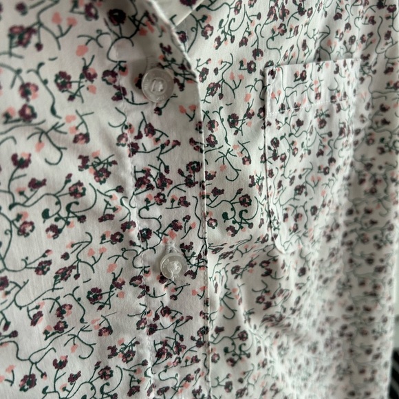 Twik by Simons White Floral Blouse M - Picture 9 of 16